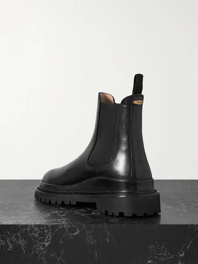 Isabel Marant - Ceilee Leather Chelsea Boots - Black - Image 3