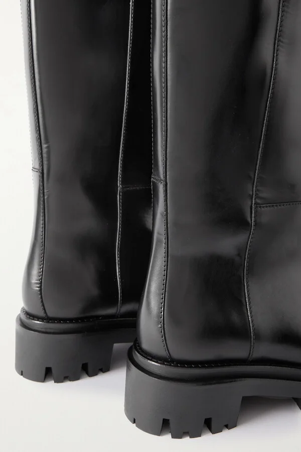 Isabel Marant - Cener Leather Knee Boots - Black - Image 4