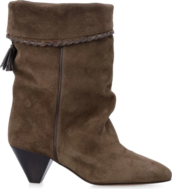 Isabel Marant Dalby Draped Suede Boots