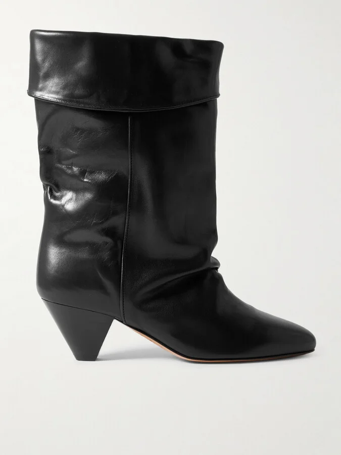 Isabel Marant - Dalby Leather Ankle Boots - Black