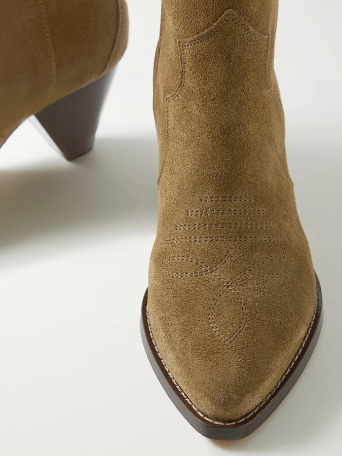 Isabel Marant - Darizo Suede Ankle Boots - Brown - Image 4
