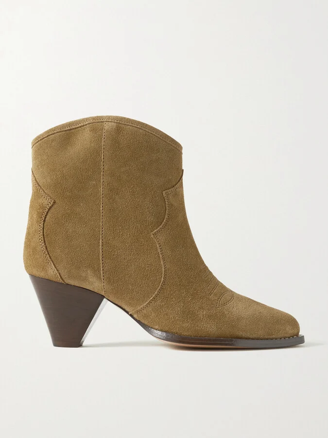 Isabel Marant - Darizo Suede Ankle Boots - Brown