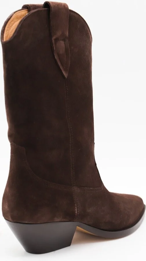 Isabel Marant Dark Brown Leather Duerto Boots - Image 3