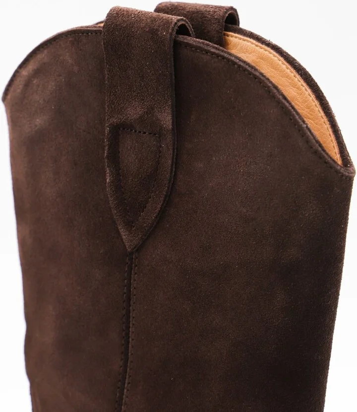 Isabel Marant Dark Brown Leather Duerto Boots - Image 4