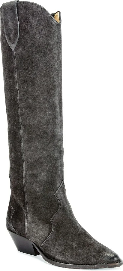 Isabel Marant Denvee Suede Boot in Black - Image 2