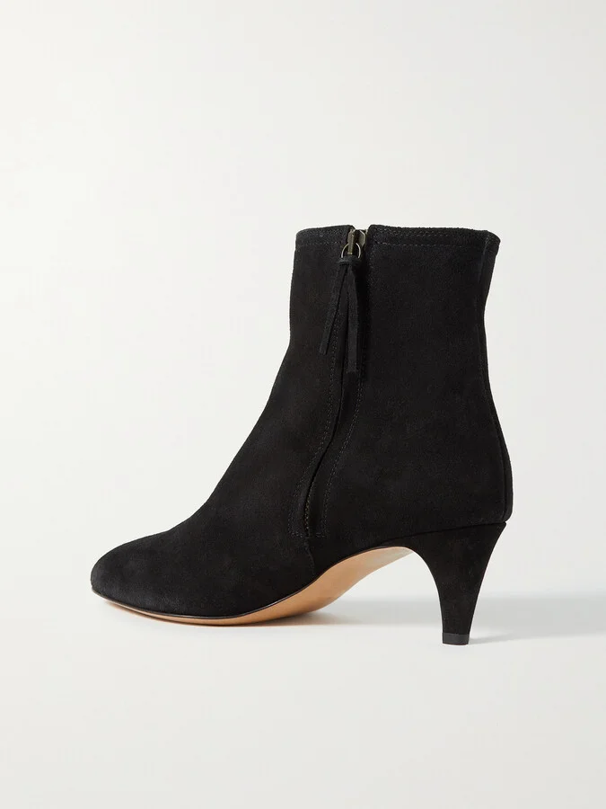 Isabel Marant - Deone Suede Ankle Boots - Black - Image 3