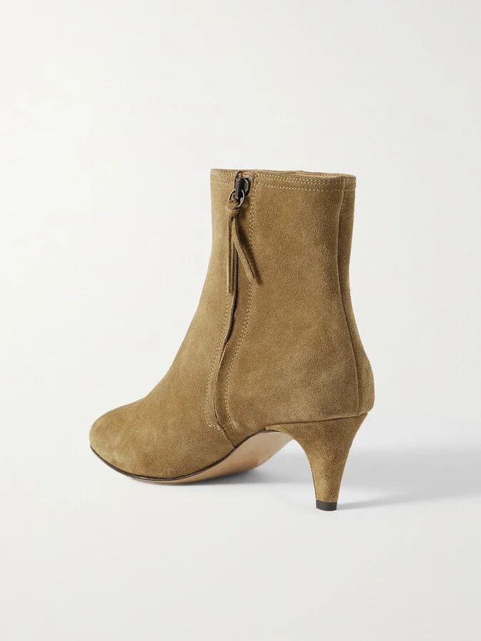 Isabel Marant - Deone Suede Ankle Boots - Brown - Image 3