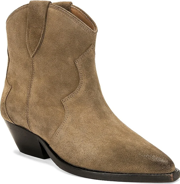 Isabel Marant Dewina Washed Iconic Boot in Taupe - Image 2