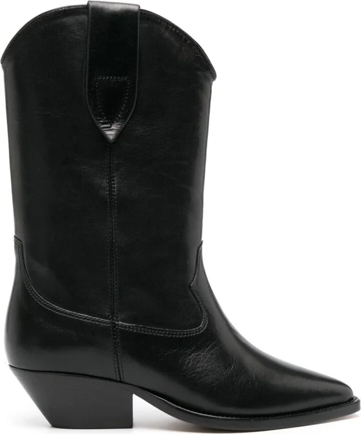 Isabel Marant Duerto Leather Cowboy Boots Shoes