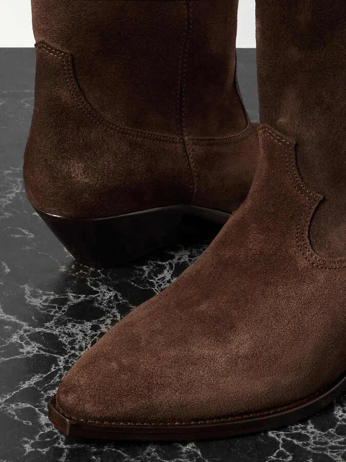 Isabel Marant - Duerto Suede Boots - Brown - Image 4