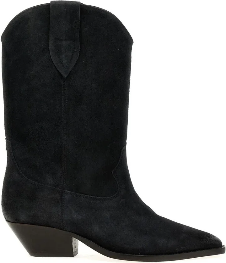 Isabel Marant Duerto Suede Cowboy Boots Shoes