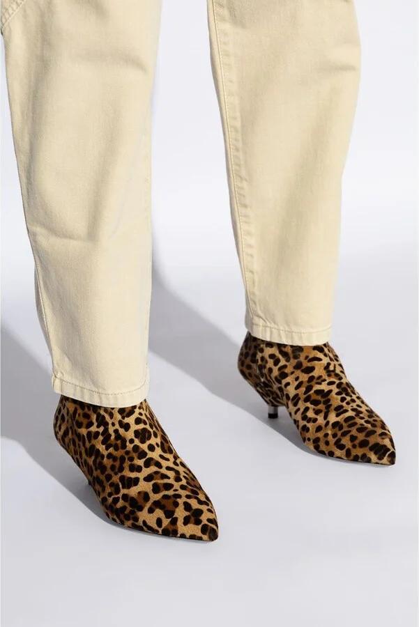 Isabel Marant Eana 45Mm Leopard-Print Ankle Boots - Image 2