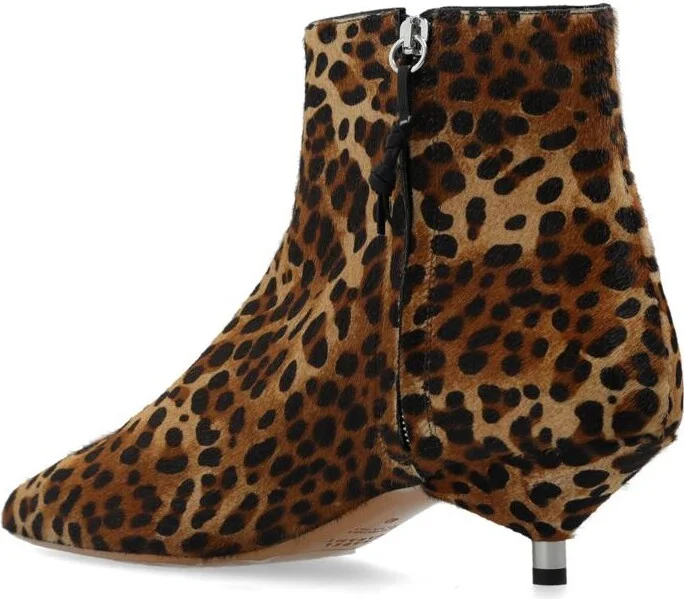 Isabel Marant Eana 45Mm Leopard-Print Ankle Boots - Image 5