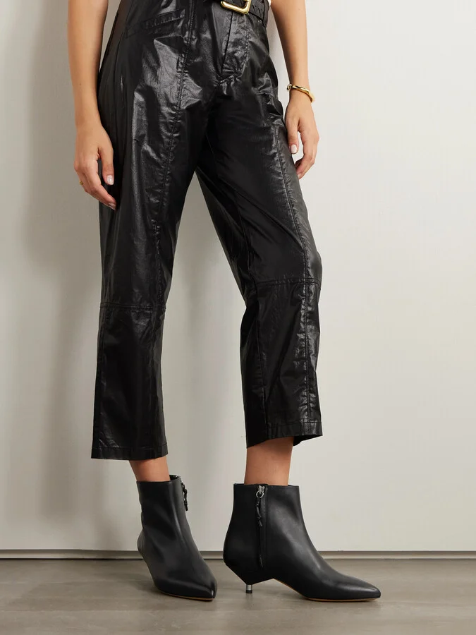 Isabel Marant - Eana Leather Ankle Boots - Black - Image 2