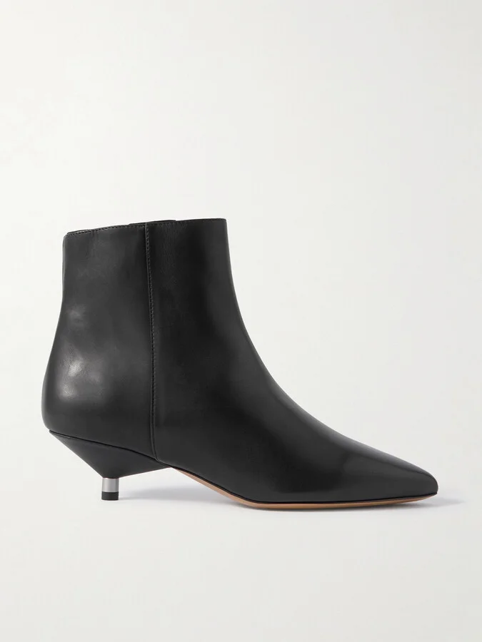 Isabel Marant - Eana Leather Ankle Boots - Black