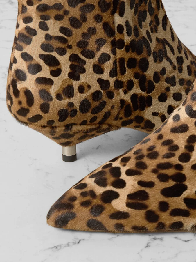 Isabel Marant - Eana Leopard-print Calf Hair Ankle Boots - Animal print - Image 4