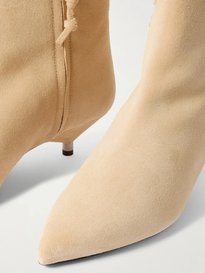 Isabel Marant - Eana Suede Ankle Boots - Neutrals - Image 4
