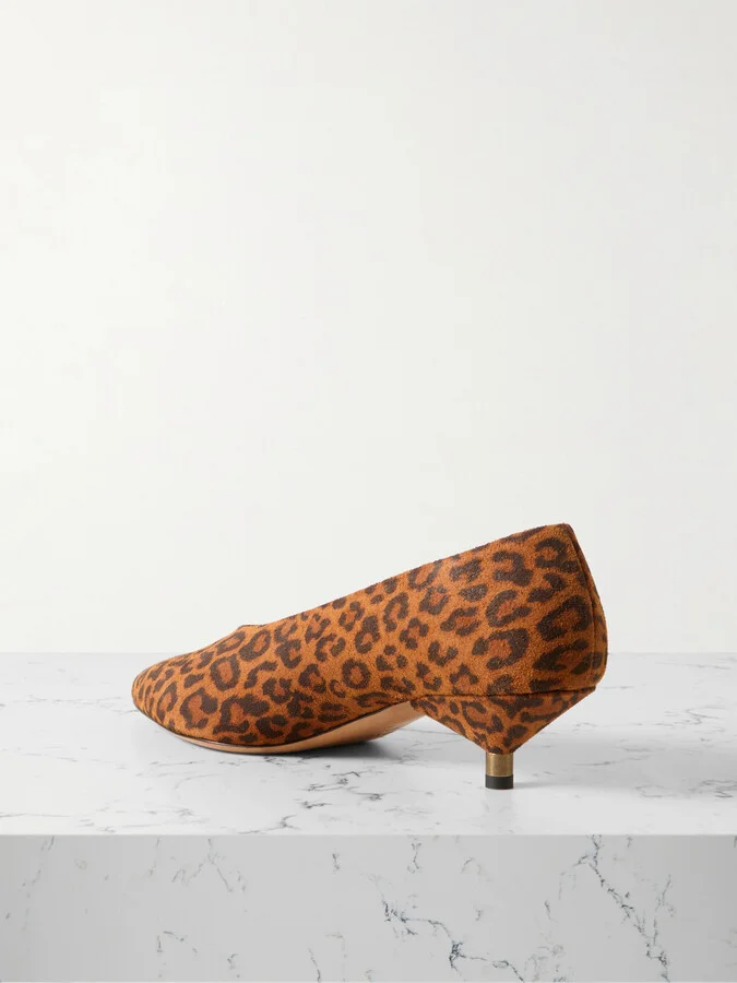 Isabel Marant - Ebisa Leopard-print Suede Pumps - Animal print - Image 3