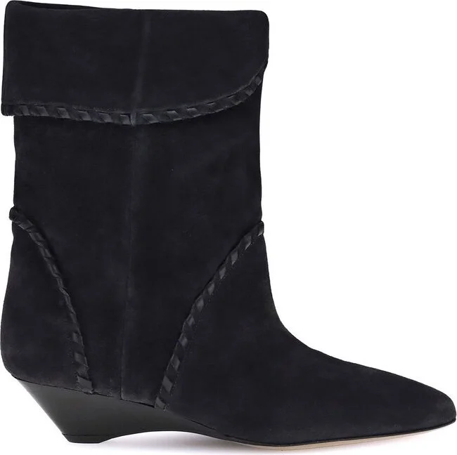 Isabel Marant Edoa Whipstitch Trim Boots