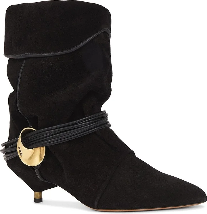 Isabel Marant Edrika Kitten Boot in Black - Image 2