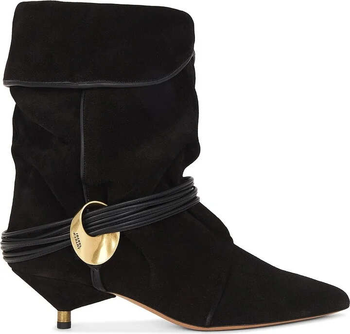 Isabel Marant Edrika Kitten Boot in Black