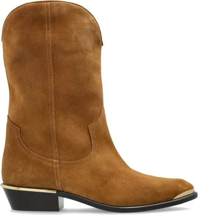 Isabel Marant Elbana Cowboy Ankle Boots