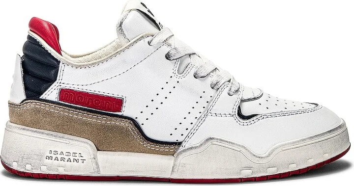 Isabel Marant Emree Classic Stadium Sneaker in White