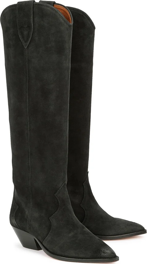 Isabel Marant étoile Denvee 50 Suede Knee-high Boots - Image 2