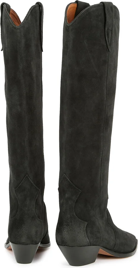 Isabel Marant étoile Denvee 50 Suede Knee-high Boots - Image 3