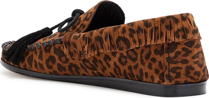 Isabel Marant étoile Fitza Fringed Leopard Suede Loafers - Image 2