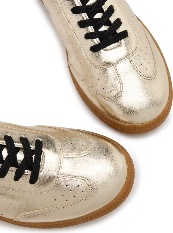 Isabel Marant étoile Kaycee Metallic Leather Sneakers - Image 3