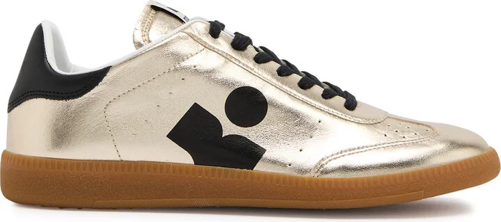 Isabel Marant étoile Kaycee Metallic Leather Sneakers