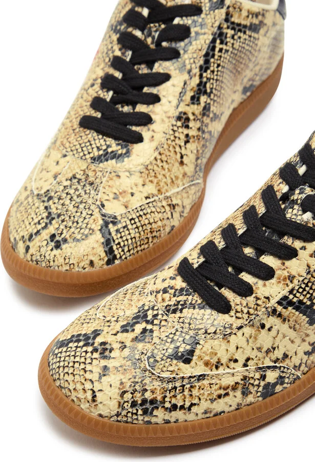 Isabel Marant étoile Kaycee Snake-print Leather Sneakers - Image 3