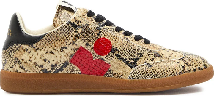 Isabel Marant étoile Kaycee Snake-print Leather Sneakers