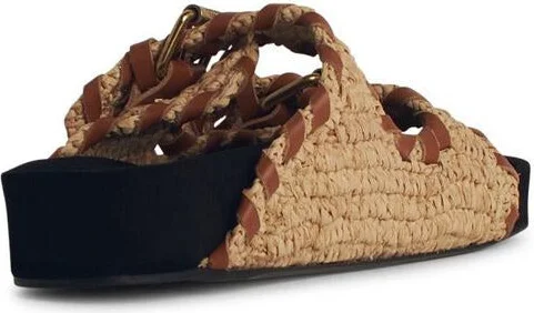 Isabel Marant Étoile 'Lennyo' Beige Palm Slipper - Image 3