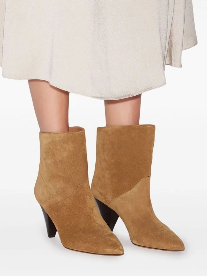 Isabel Marant Étoile 'Loline' Brown Suede Boots - Image 5