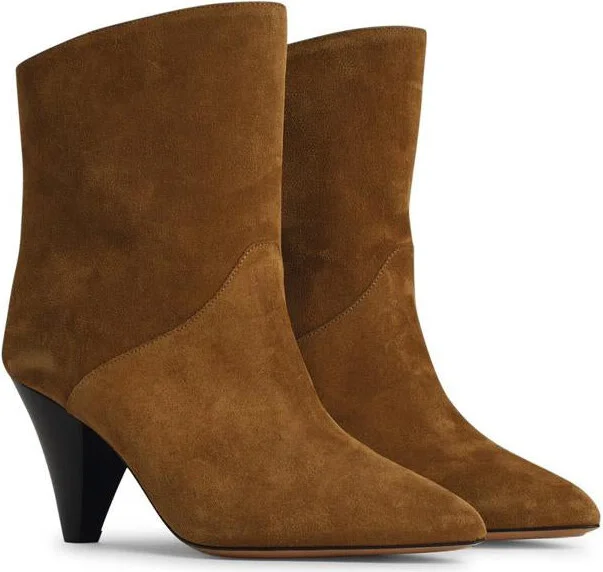 Isabel Marant Étoile 'Loline' Brown Suede Boots - Image 2