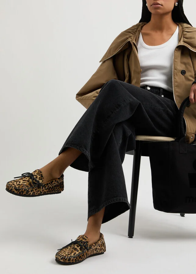 Isabel Marant Fitza Leopard-print Calf Hair Loafers - Image 5