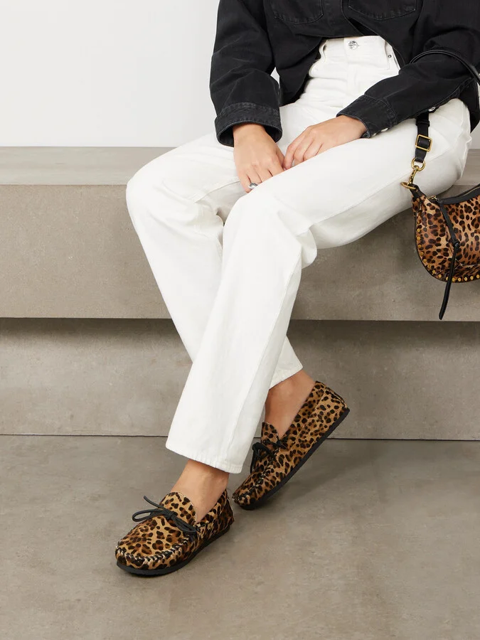 Isabel Marant - Fitza Leopard-print Calf Hair Loafers - Animal print - Image 2