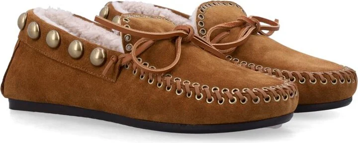 Isabel Marant Fitza Shearling Suede Loafers - Image 2