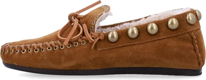 Isabel Marant Fitza Shearling Suede Loafers - Image 3