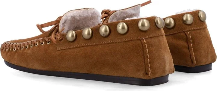 Isabel Marant Fitza Shearling Suede Loafers - Image 4
