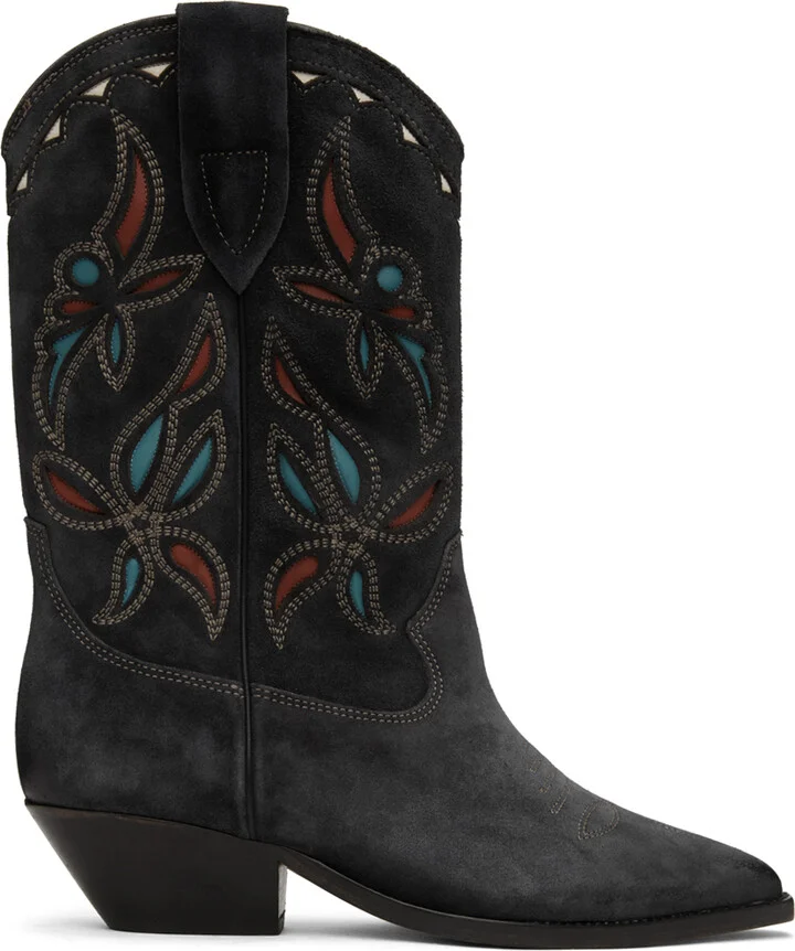 Isabel Marant Gray Duerto Cowboy Boots