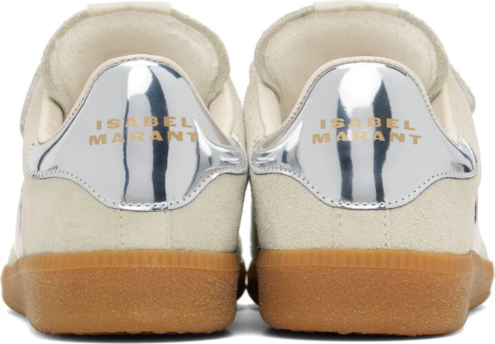 Isabel Marant Gray & Silver Beth Sneakers - Image 2