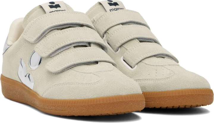 Isabel Marant Gray & Silver Beth Sneakers - Image 4