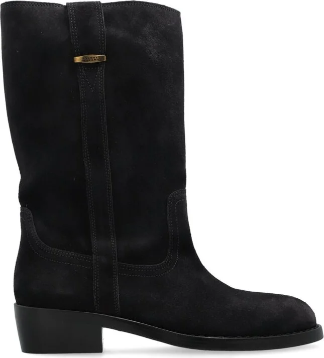 Isabel Marant Heikee Round Toe Ankle Boots