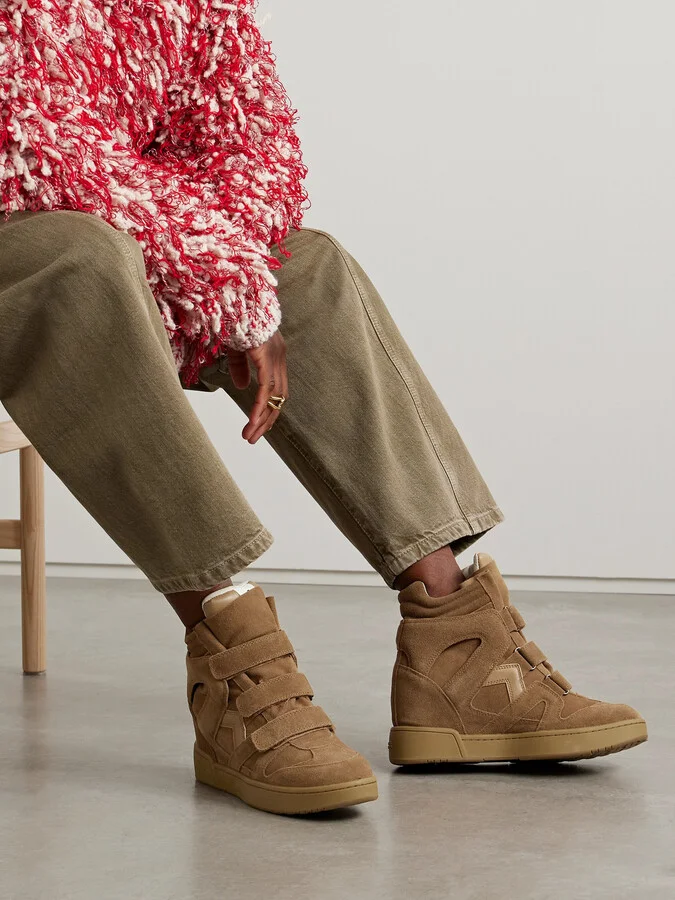 Isabel Marant - Im3 Leather-trimmed Suede High-top Sneakers - Brown - Image 2