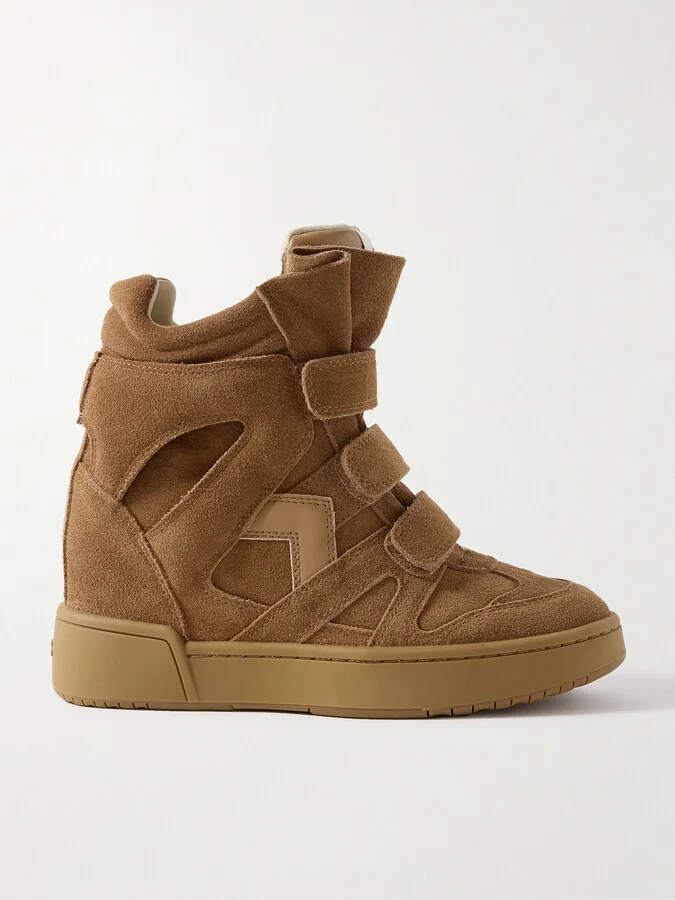 Isabel Marant - Im3 Leather-trimmed Suede High-top Sneakers - Brown