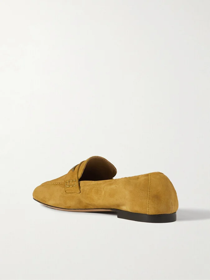 Isabel Marant - Iseri Embellished Suede Loafers - Brown - Image 3