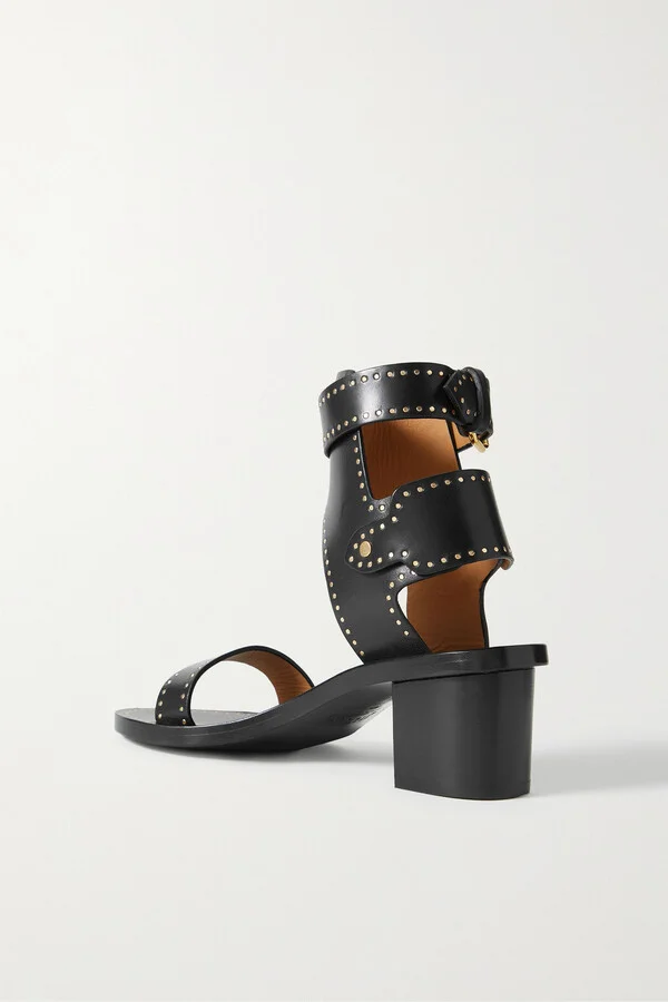 Isabel Marant - Jaeryn Studded Leather Sandals - Black - Image 3